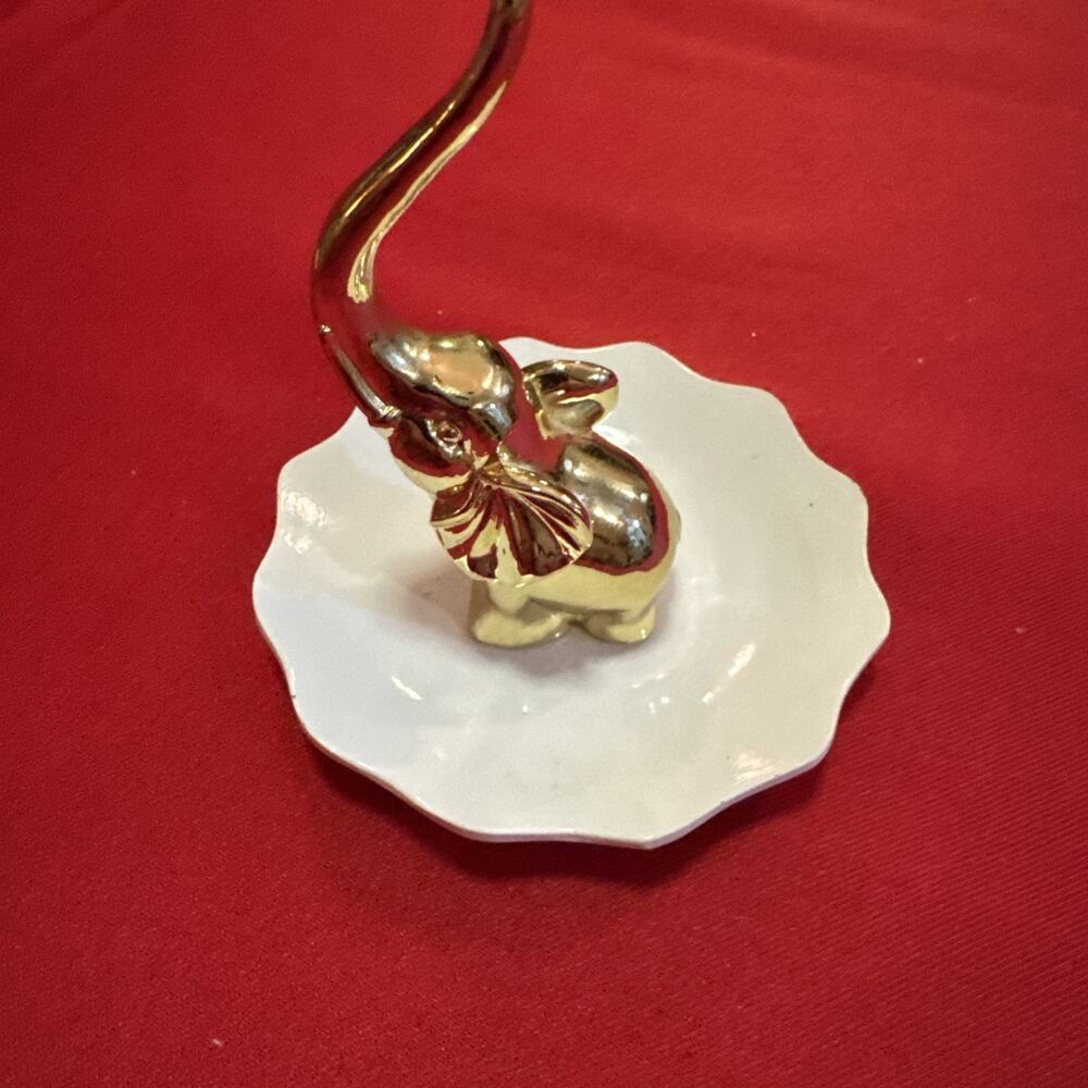 Elephant Ring Jewelry Holder Holds Rings Necklace Small Gadgets Tray #A45